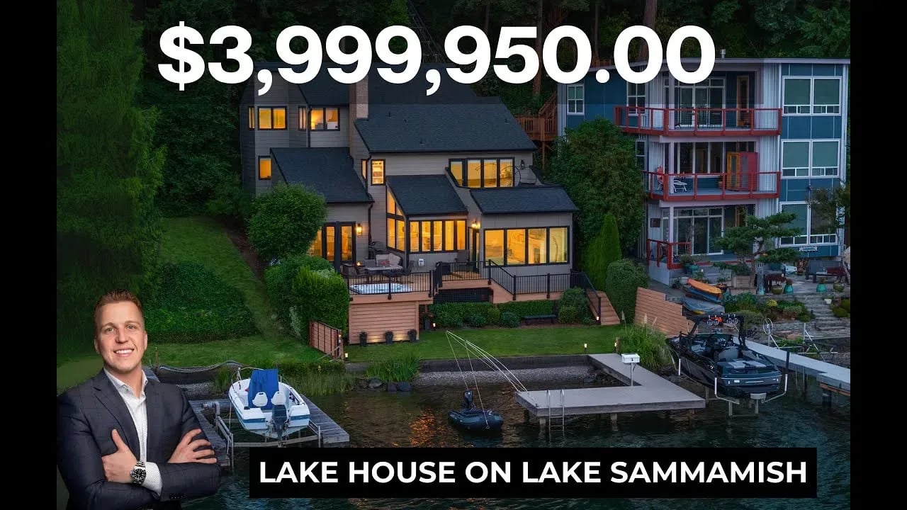 Exploring a Stunning $3.99M Lake House on Lake Sammamish!