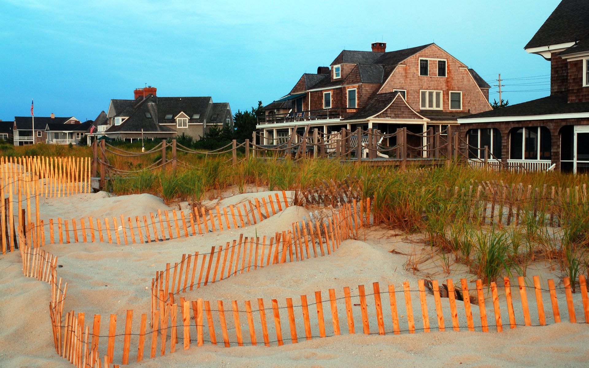 Coastal setting in Mantoloking, New Jersey