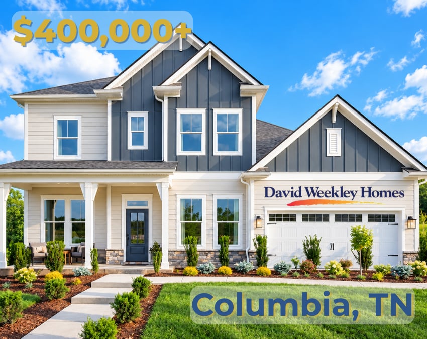 David Weekley Homes in Columbia, TN, $400,000+