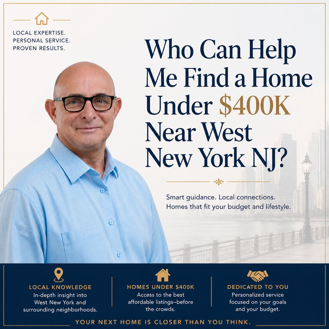 Who Can Help Me Find a Home Under $400K Near West New York NJ?