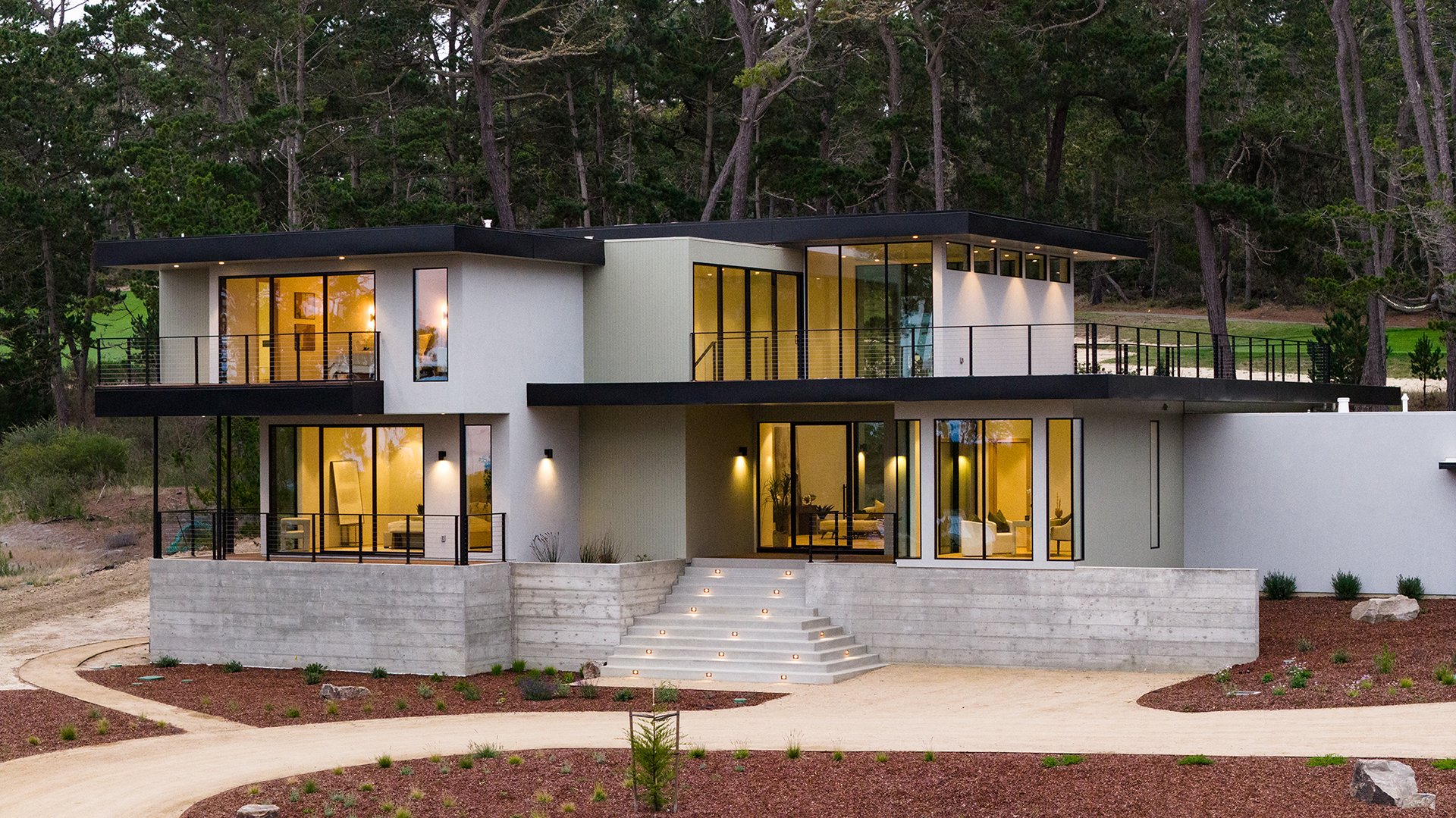 Contemporary Estate Along Poppy Hills Golf Course