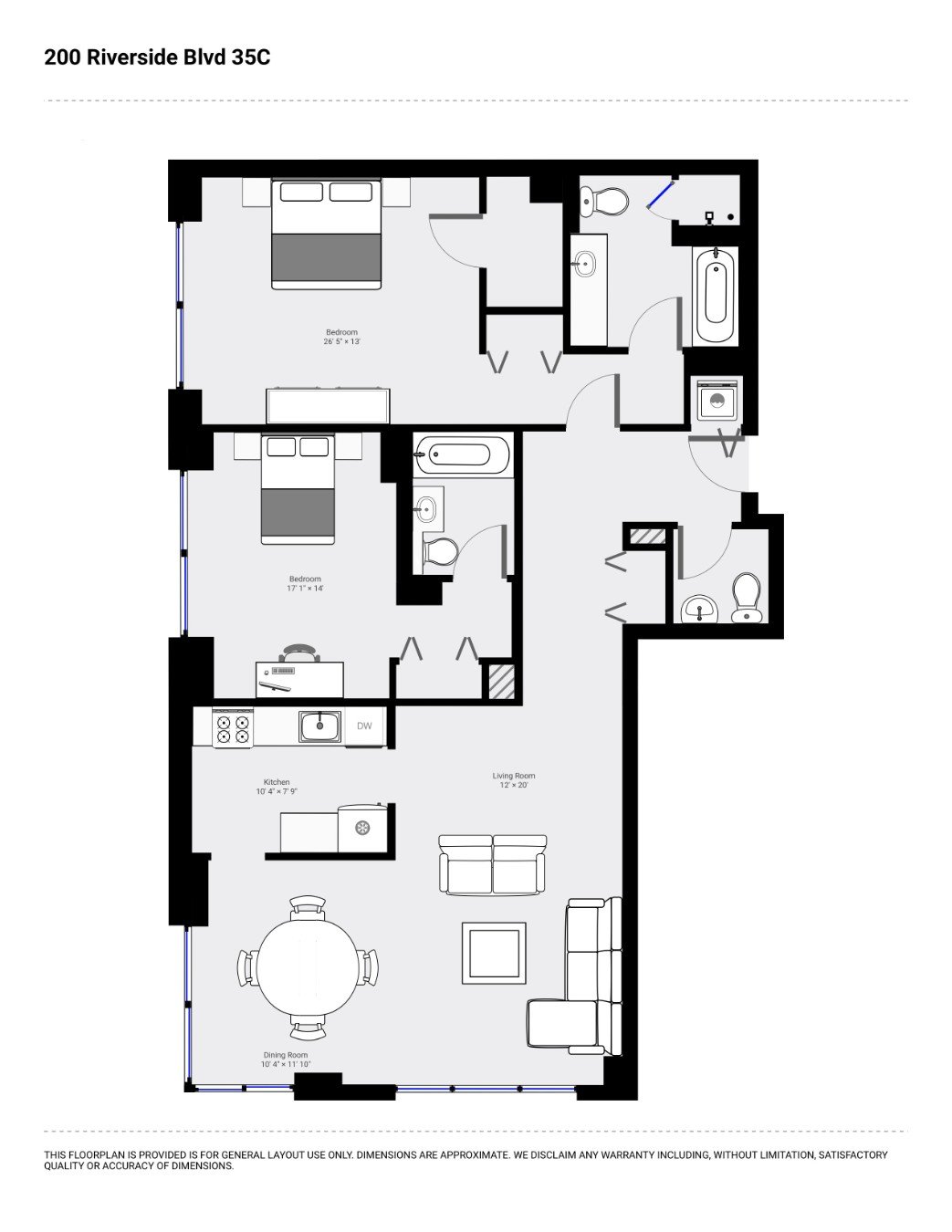 200 Riverside Boulevard, #35C