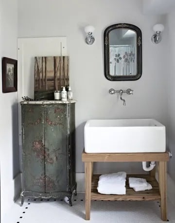 Repurposed Bathroom Vanity