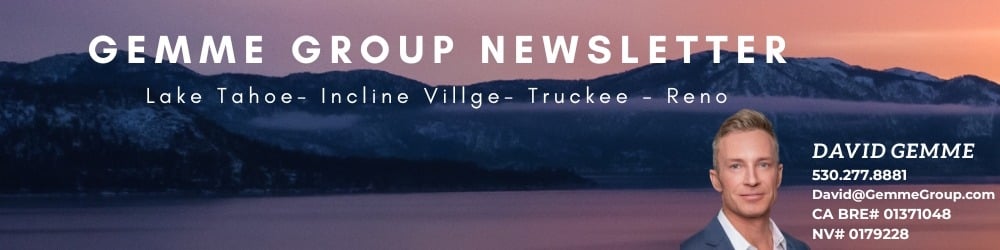 Gemme Group newsletter banner with David Gemme’s contact information over a dusk mountain view.