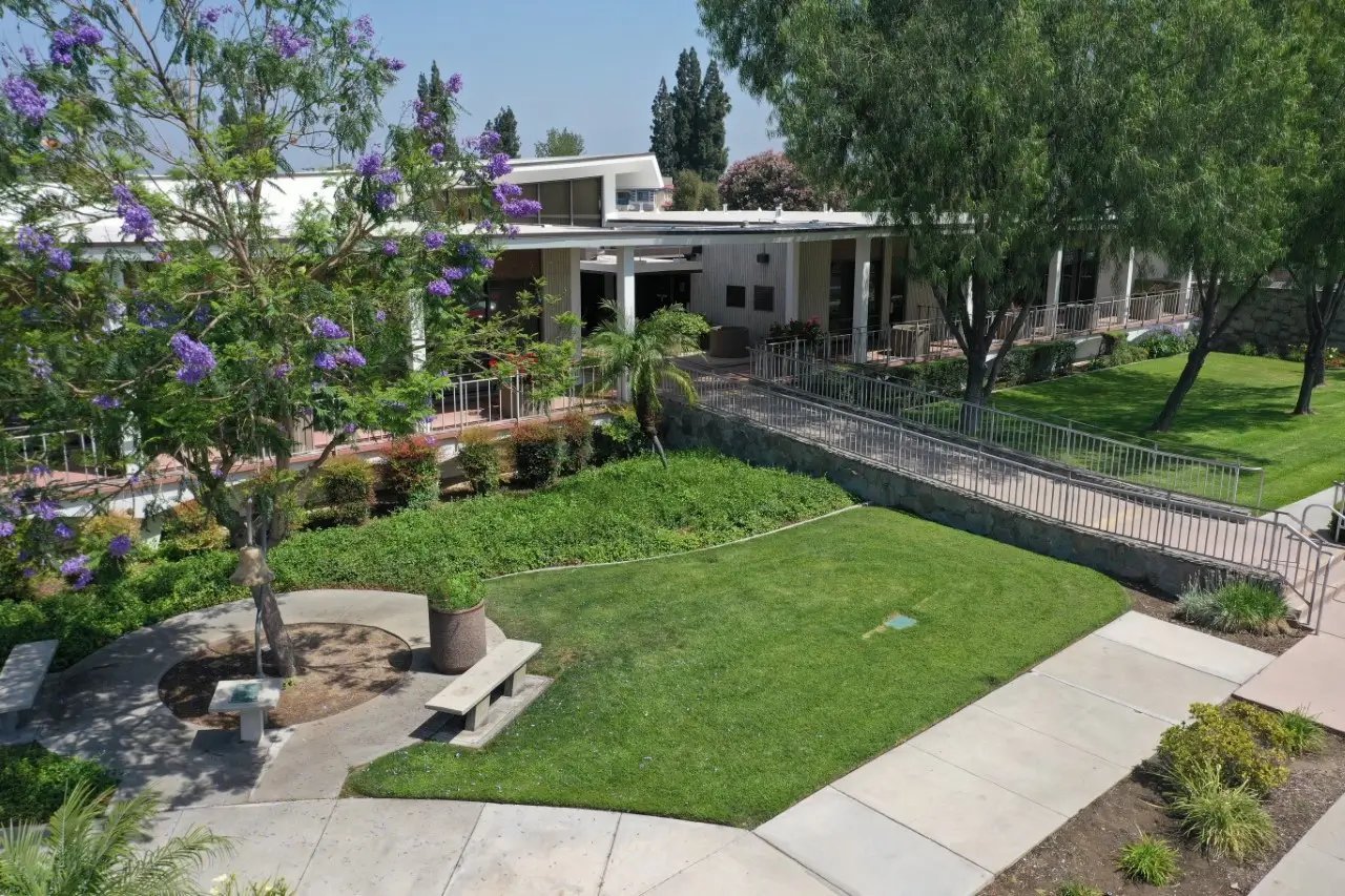 Landscaped civic grounds at La Puente City Hall