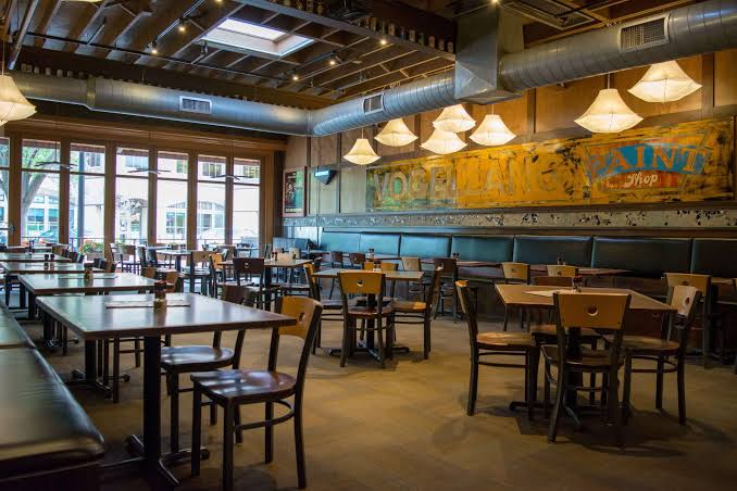  Dining room inside New Holland Brewing’s Holland Brewpub on East 8th Street in Downtown Holland