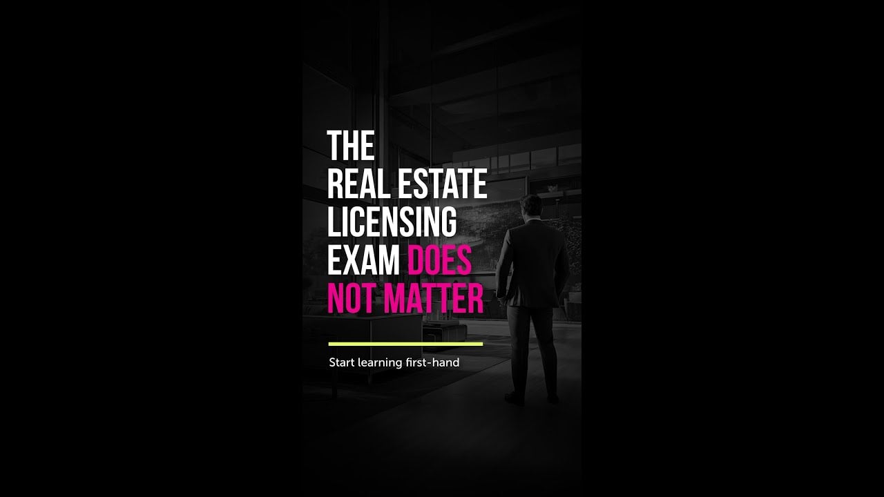 The licensing exam does not matter to what you do as a realtor!