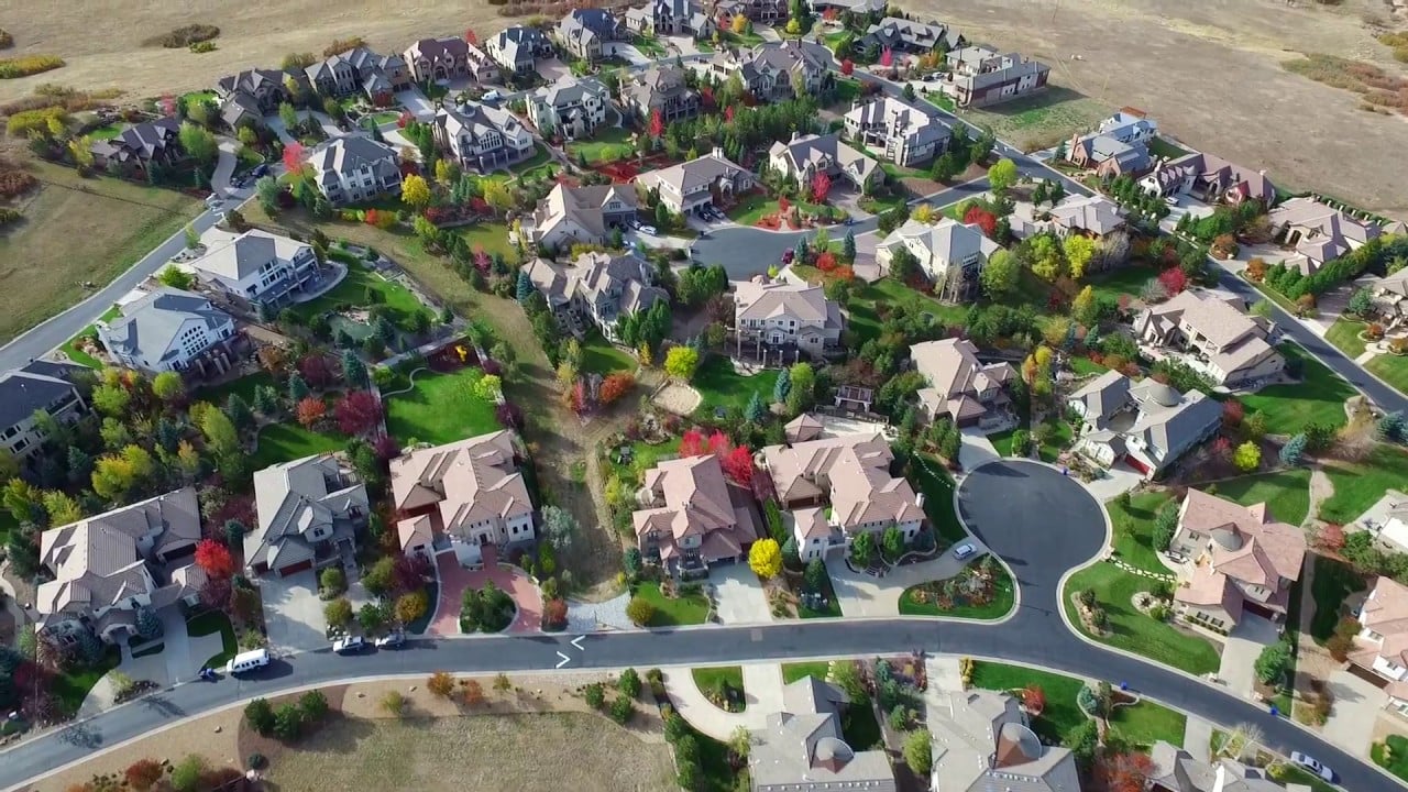 Ventana Amber Ridge - Fall Drone Video of Neighborhood - Castle Pines, CO