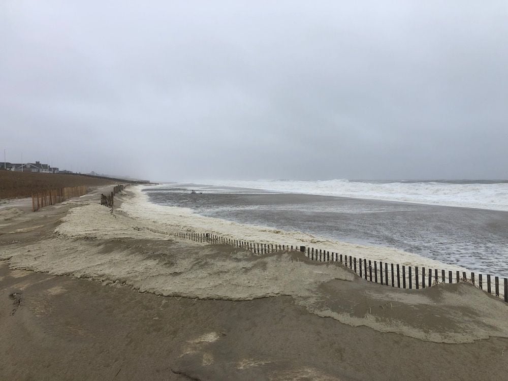 Bay Head beach after February storm