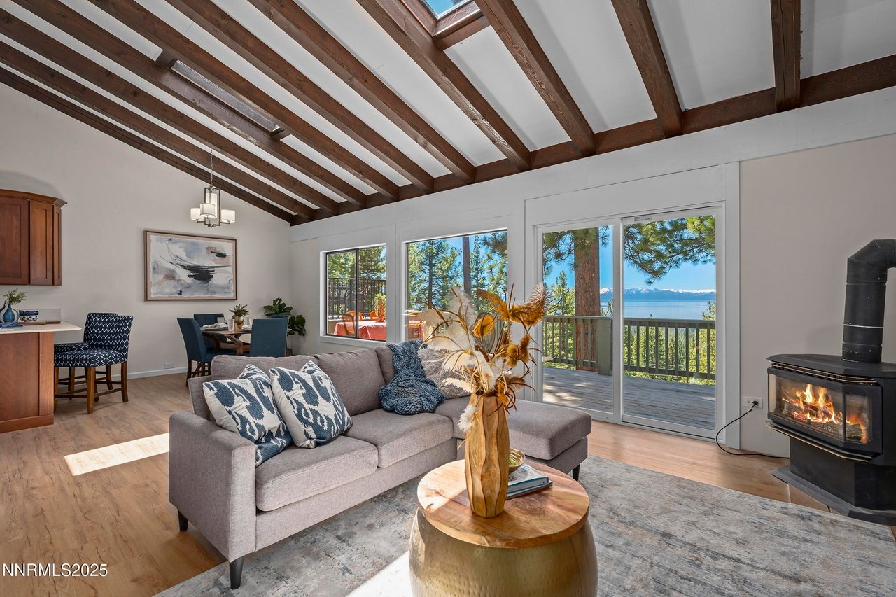 Lake view from the deck at 400 Fairview Blvd - Unit 20, Incline Village, Nevada, sold by Cole Mizak