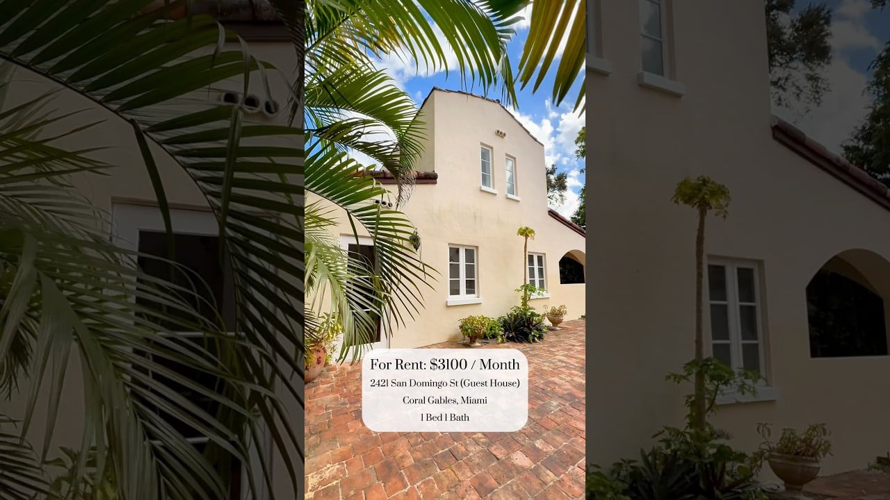 Beautiful Coral Gables Casita For Rent