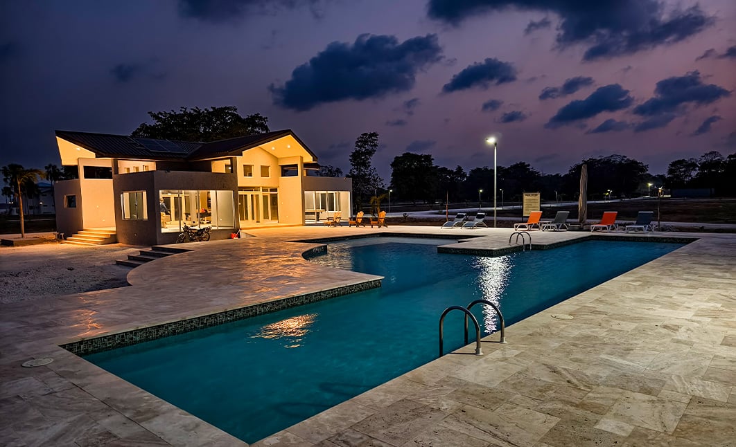 4 bed, 4 bath Waterfront Villa in Cudjoe Lagoon Estate, Corozal, Northern Belize