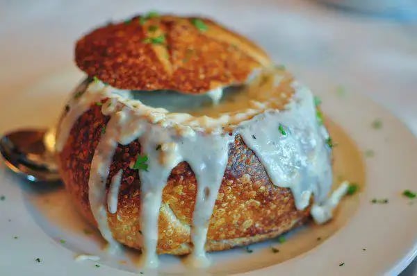 Savor the award-winning clam chowder at Fog Harbor Fish House