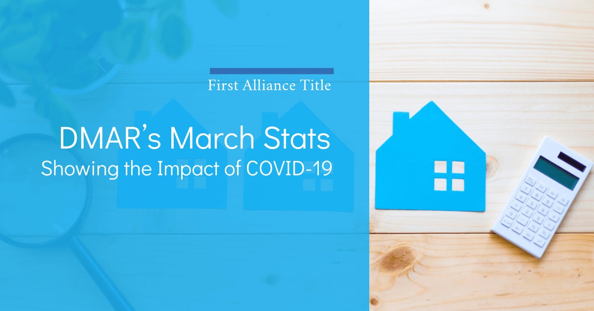 DMAR's March Stats Showing the Impact of COVID-19