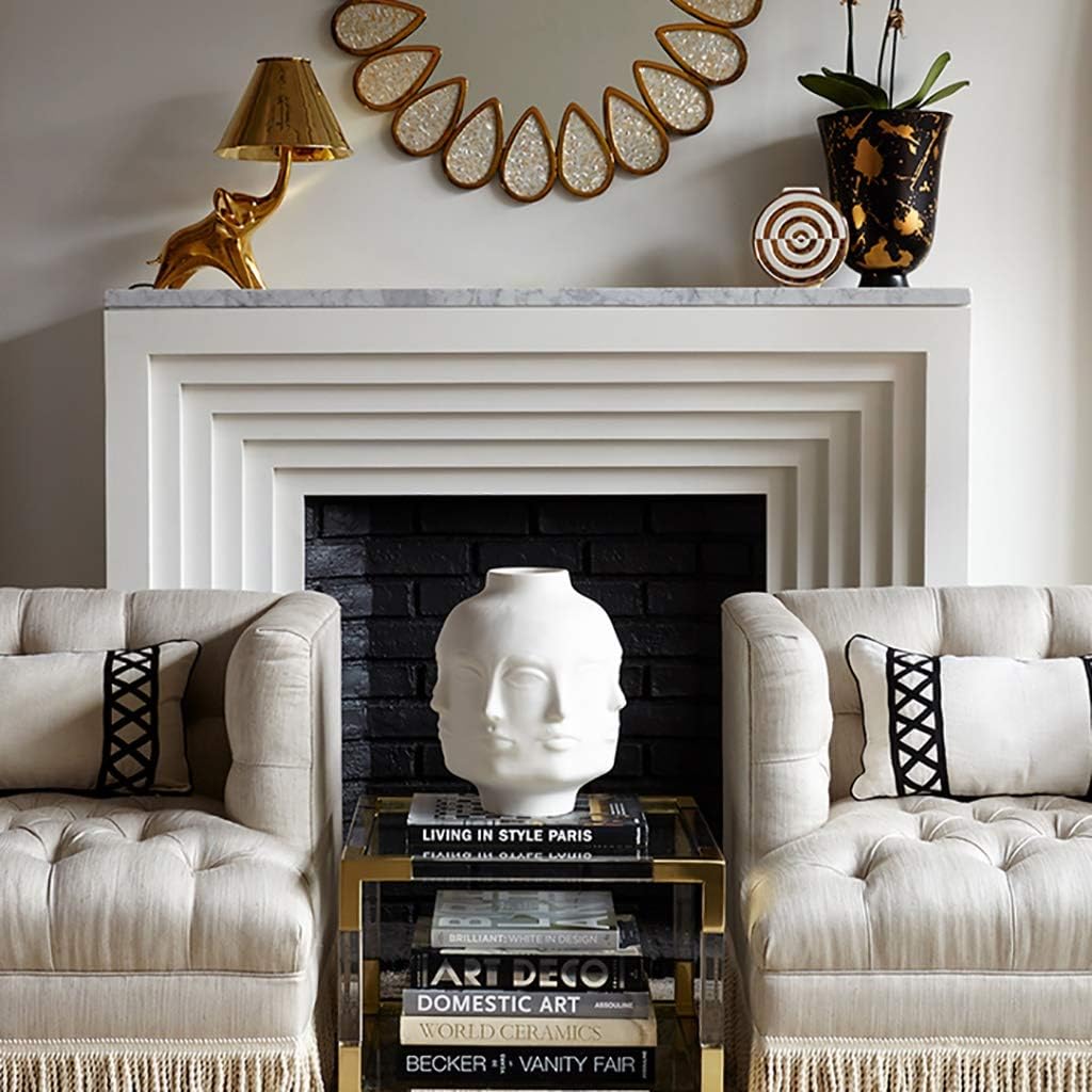 Multi-Faceted Bowl Ceramic Decorative Vase