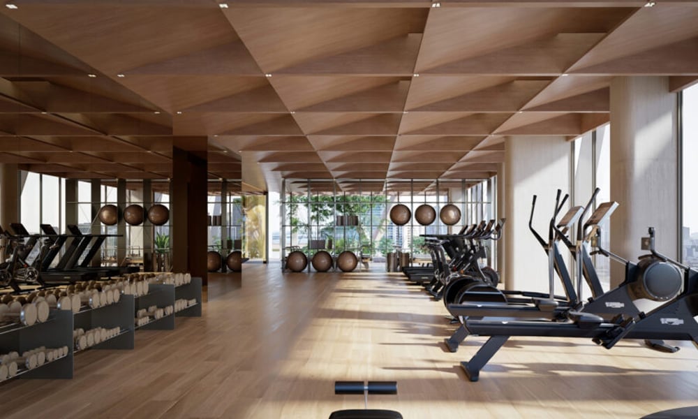 HQ Residences Edgewater fitness center