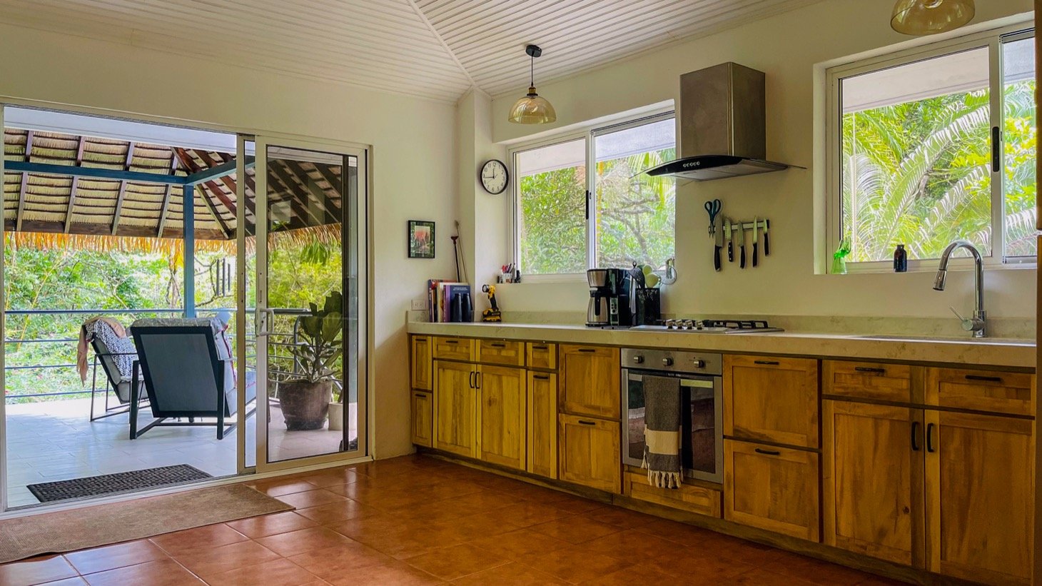 Modern House For Sale With Jungle View, Peaceful Stream, and Rental Cabins