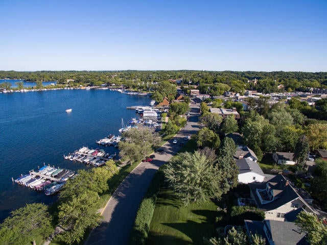 Hilltop Setting Overlooking Excelsior Bay