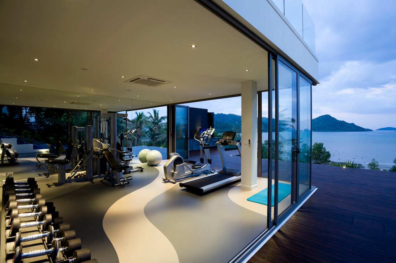 Luxury Home Gym with Views