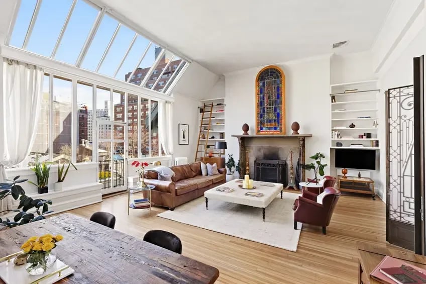 Great new listings with fireplaces include actor Robert Duvall's former UWS home