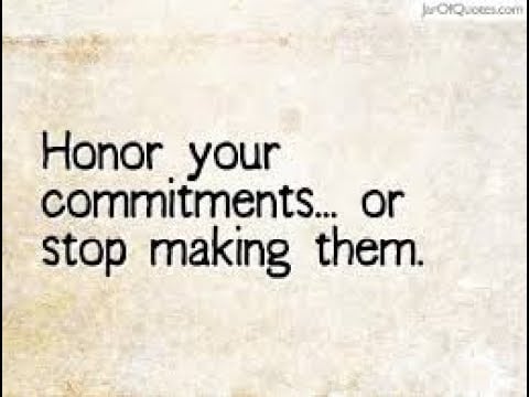 OGSR Episode #40 Honor Your Commitment