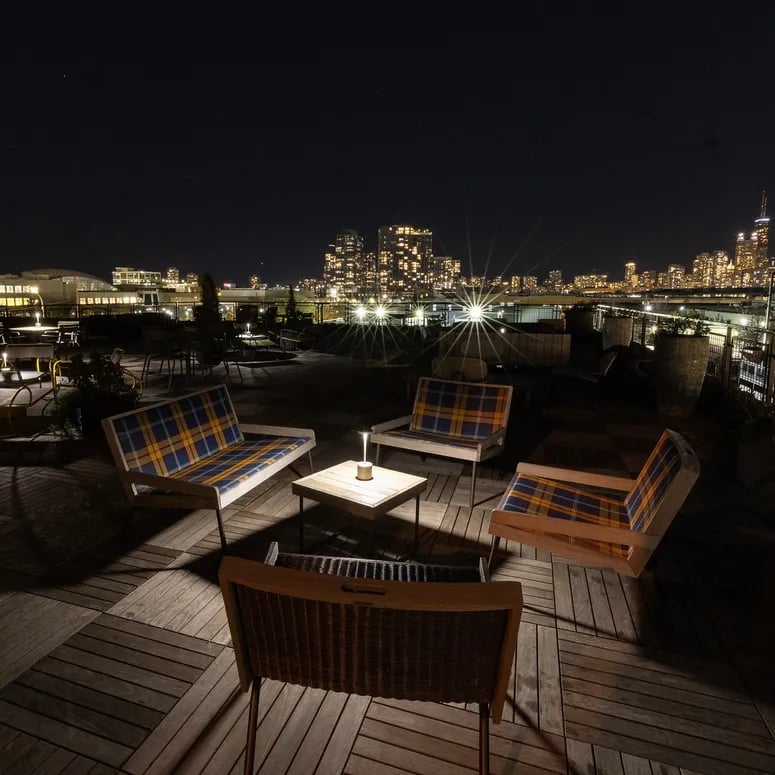 Behold The Soaring Views Over Goose Island at This New Cocktail Lounge