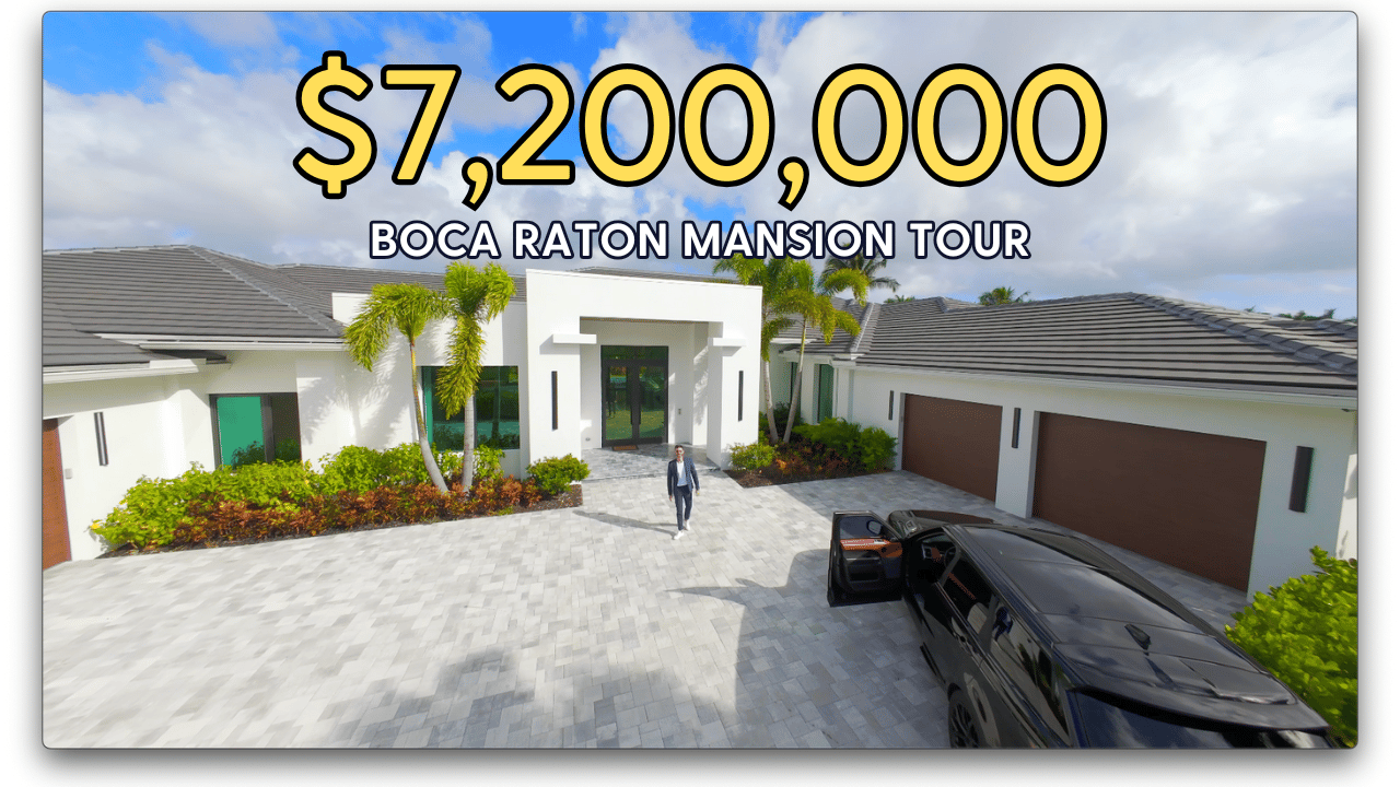 Touring A Massive $7.2 Million Boca Raton Modern Mansion 