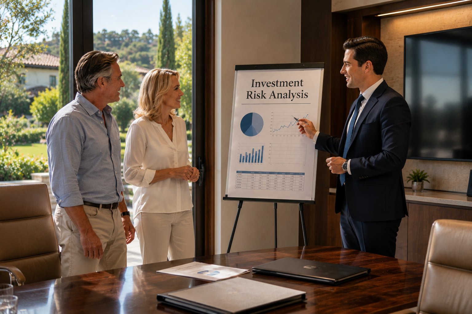 Real estate investor evaluating risk and return opportunities on the Central Coast