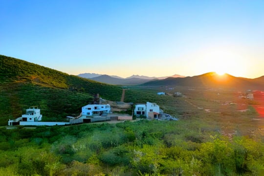 East-facing mountain view from elevated lot in Cerritos, Baja California Sur