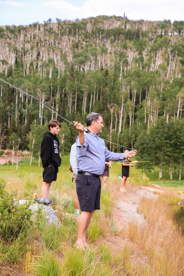 Fishing in The Colony at White Pine Canyon