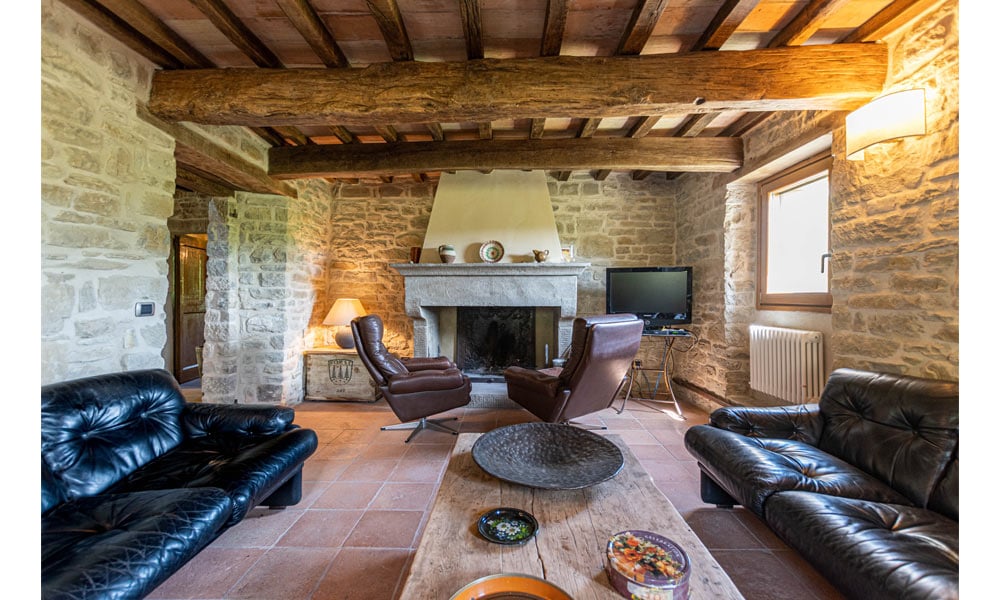 Stone Farmhouse Immersed In Nature