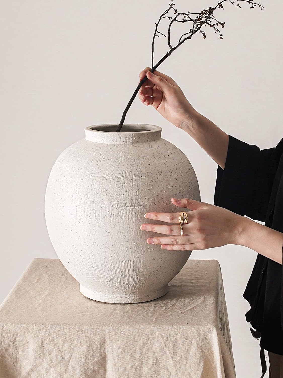 White Ceramic Vase 