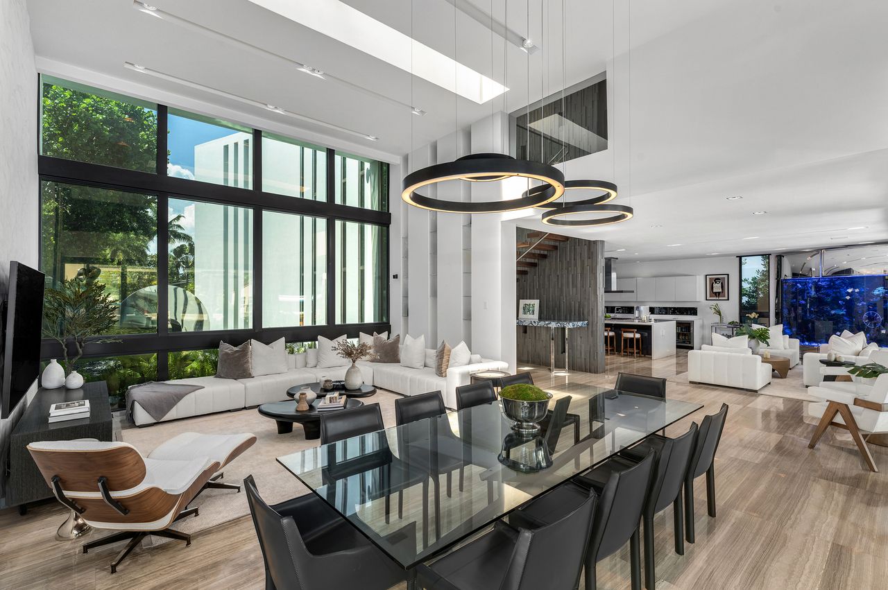 Striking Modern Tri-Level Waterfront Estate