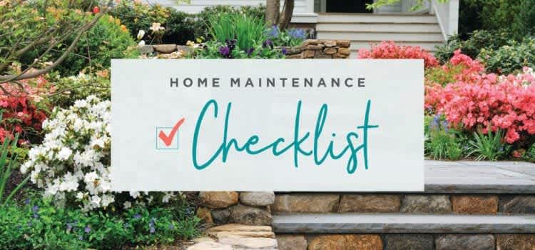 Home Maintenance Checklist