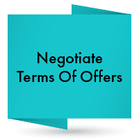 Negotiate Terms Of Offers