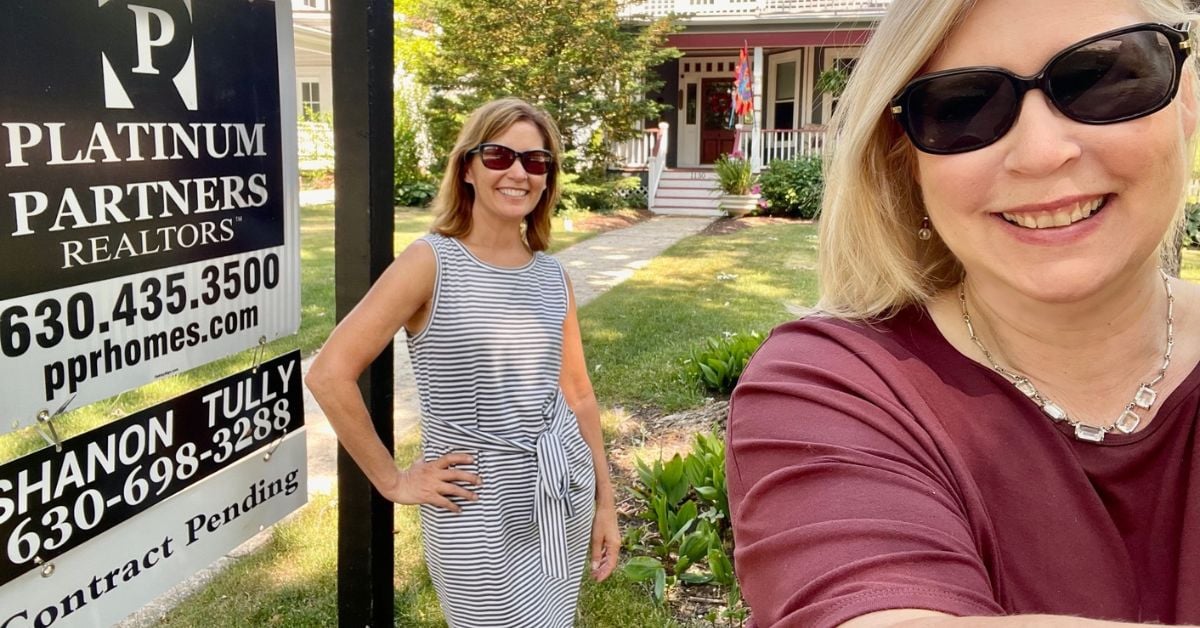 Front exterior of a Downers Grove home listed by Shanon Tully, lead agent for The Tully Team at Platinum Partners Realtors, representing 2026 home sellers.