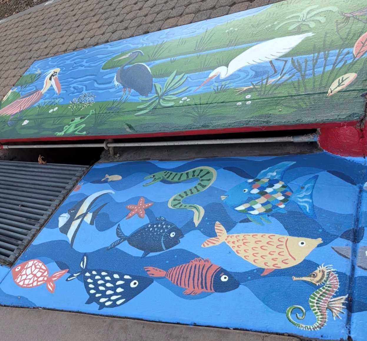 One Ocean, One Connection storm drain art project by Jen Swain and the Malibu Arts Commission