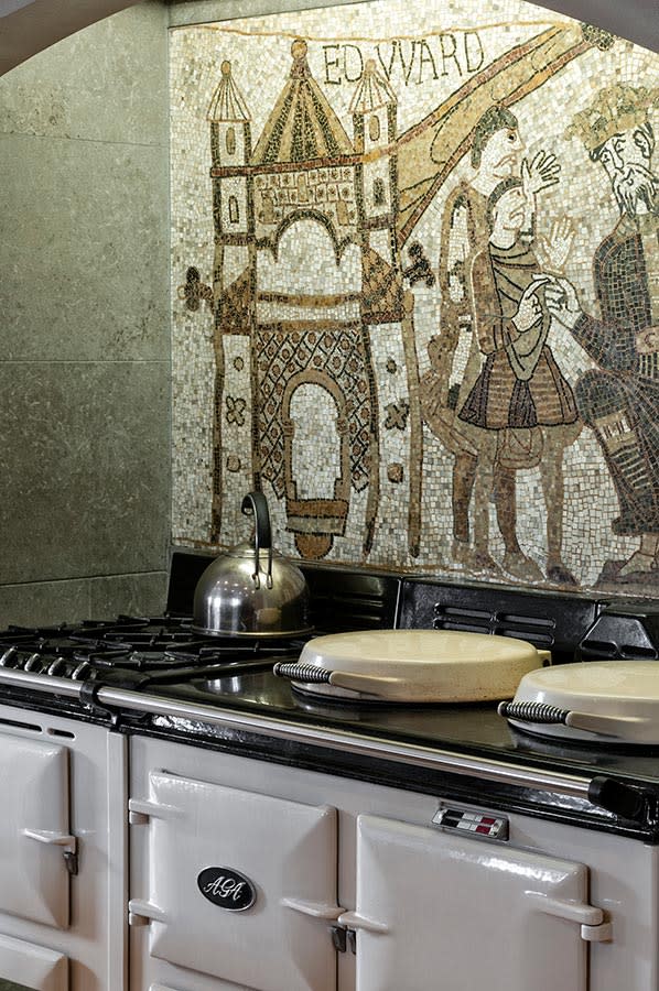 AGA Rangemaster and mosaic of the Bayeux Tapestry