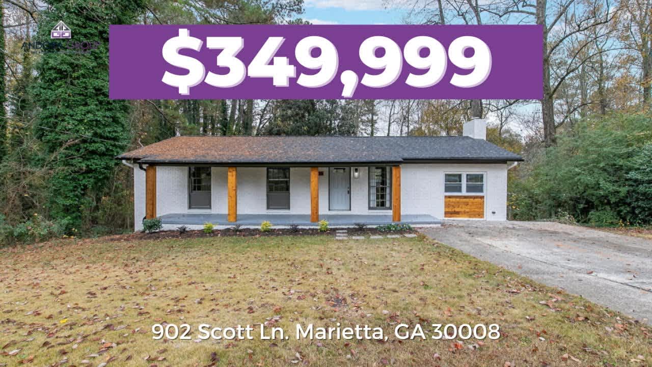 Check out this renovated newly listed Marietta, GA listing!