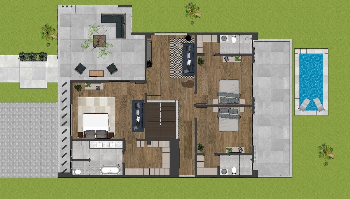 Minimalist Golf Community Home, Santa Ana, San Jose
