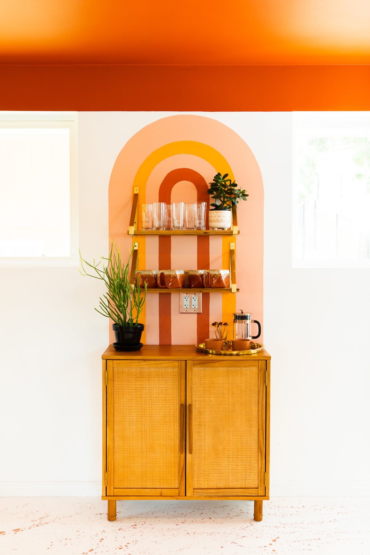 coffee bar hutch