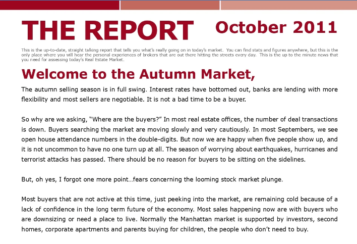 The Meier Report - October 2011