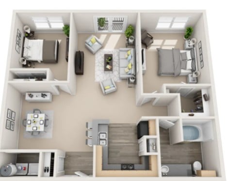 Spacious 2BR/2BA | Resort Amenities & Garages Available