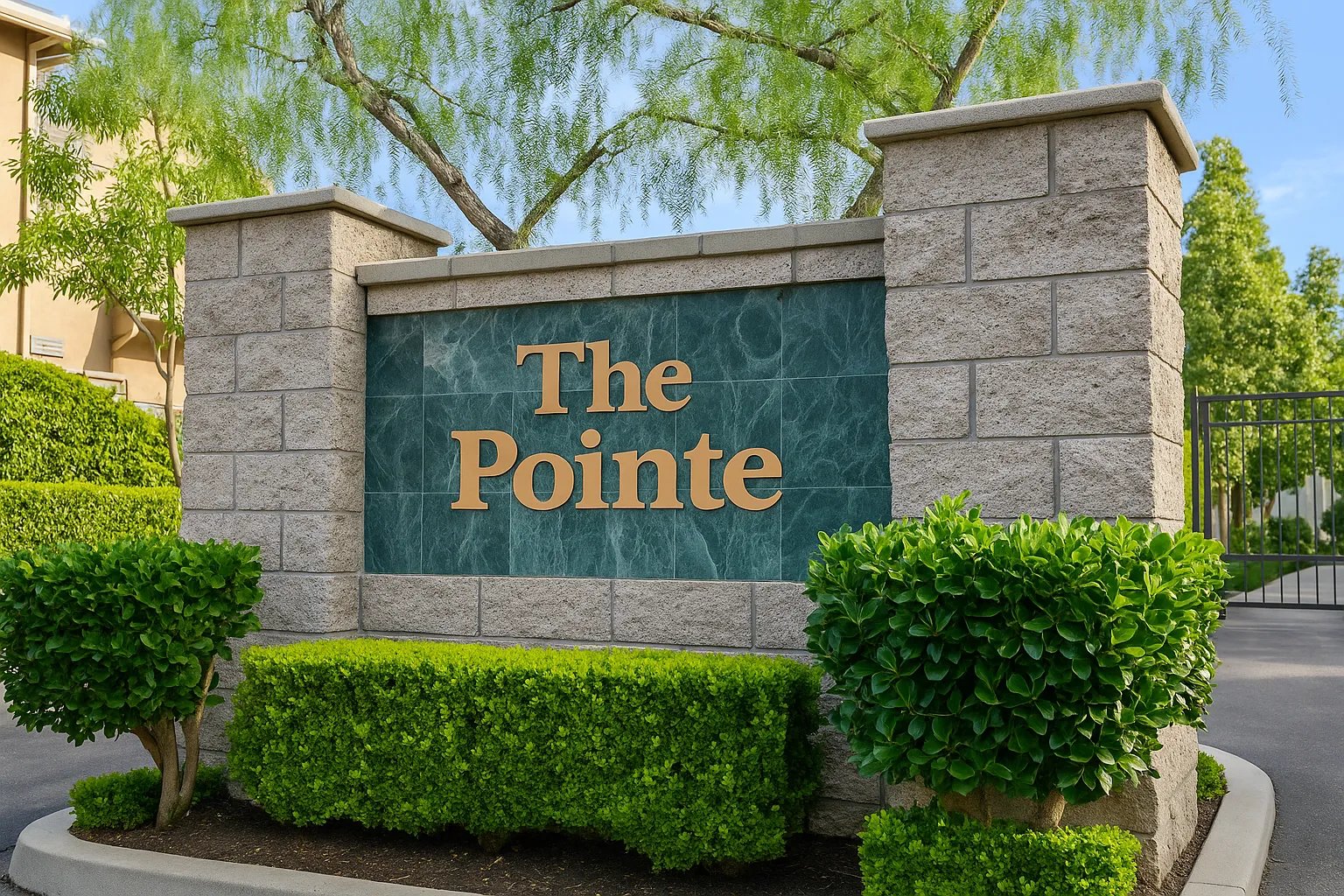 The Pointe gated detached homes exterior