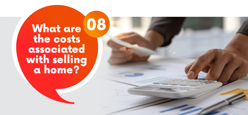 Question 8 asks what costs are associated with selling a home, beside someone calculating expenses.