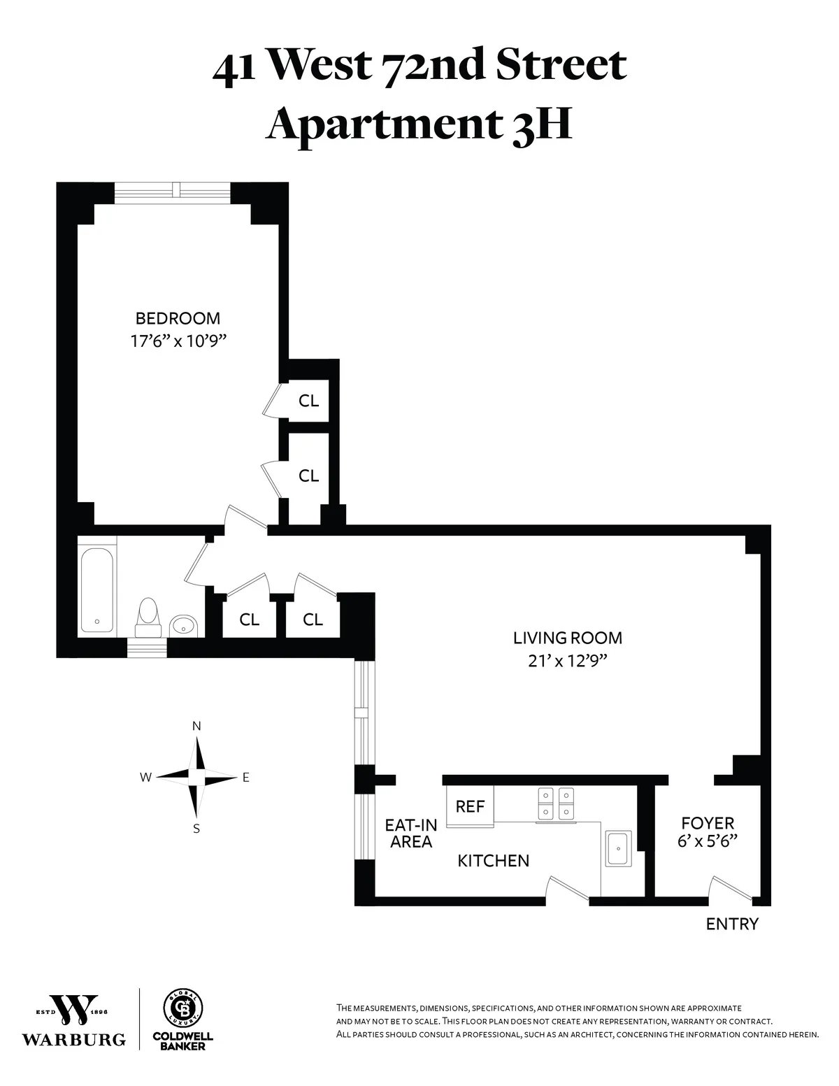 41 West 72nd St #3H
