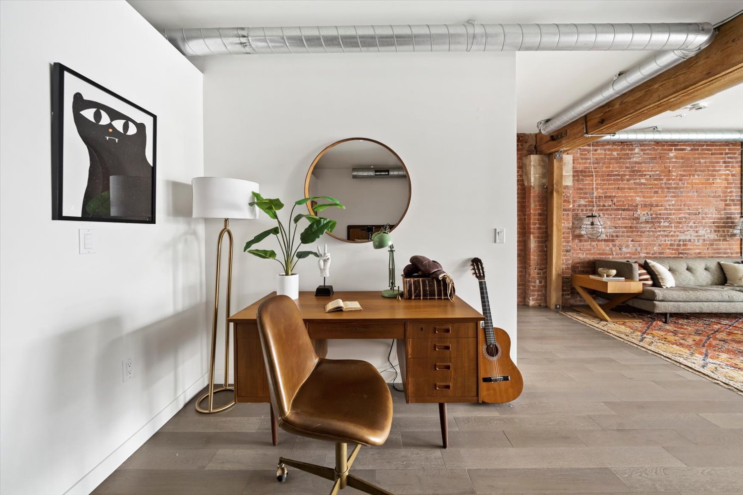 Breathtaking Exposed Brick & Beam Loft at THE BARKER BLOCK