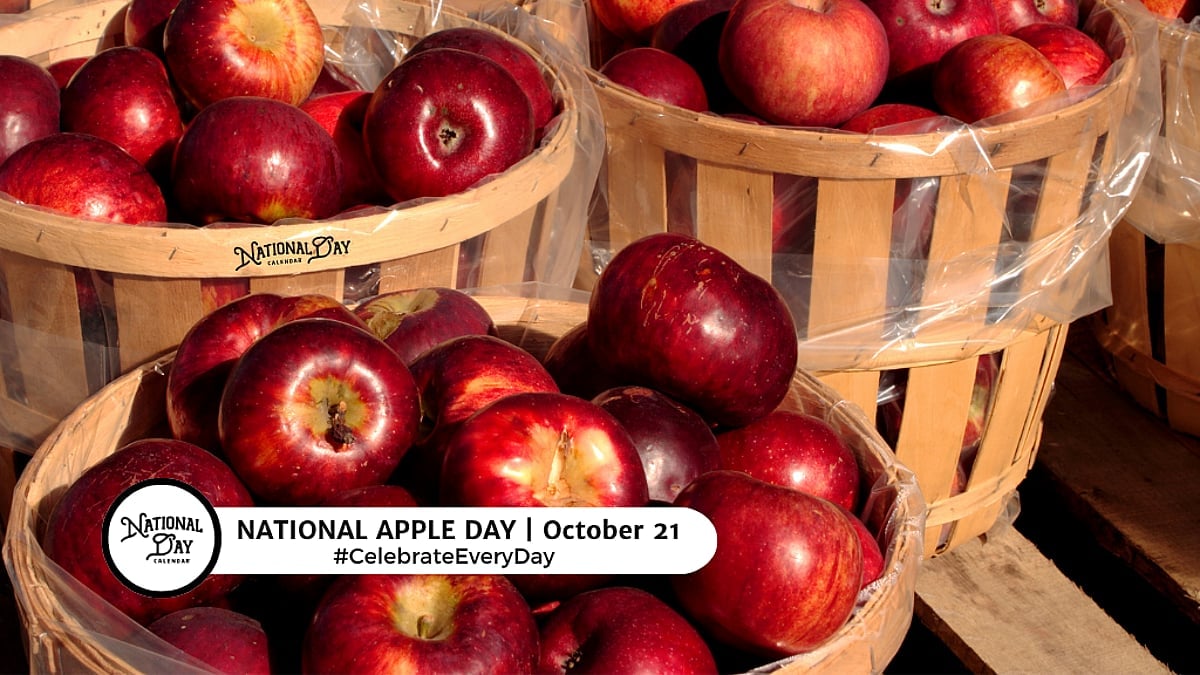 National Apple Day, October 21; #CelebrateEveryDay