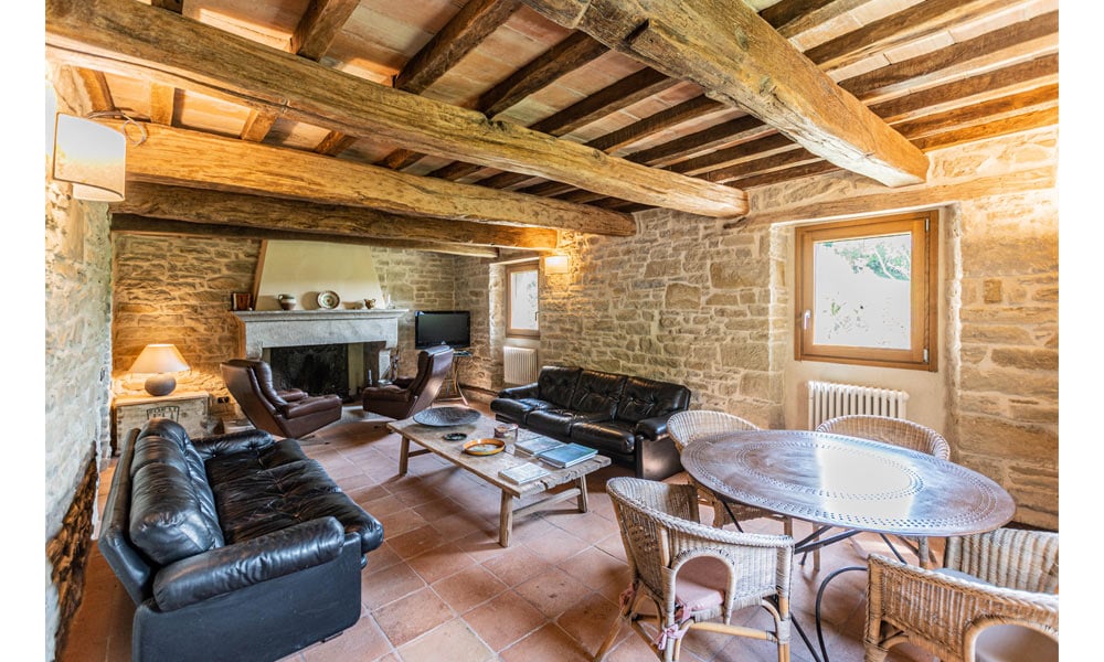 Stone Farmhouse Immersed In Nature