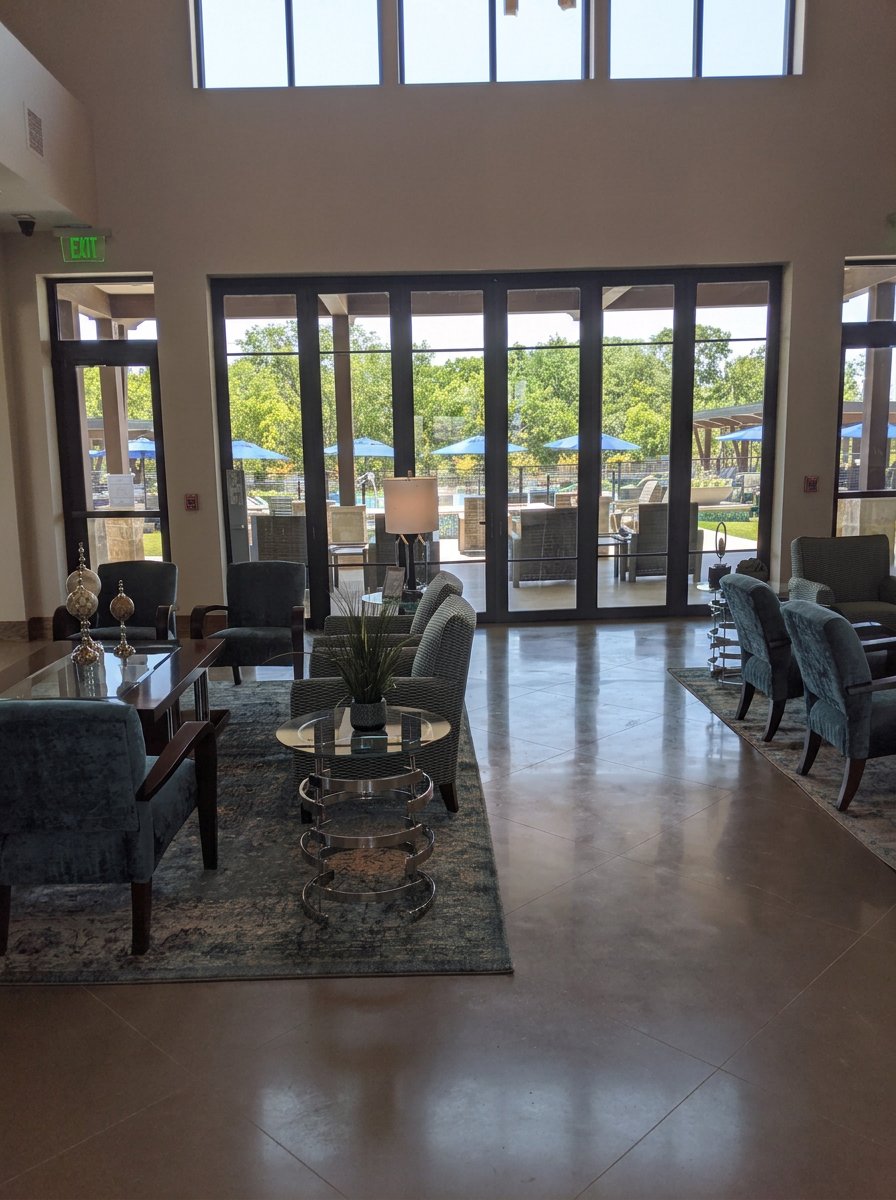 Interior sitting areas  Magnolia Lifestyle Center reserved for the residents of the age restricted Elements at Viridian.